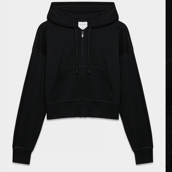 ARITZIA TNA Terry Sweatfleece Boyfriend Boxy Zip Hoodie - Picture 1 of 4